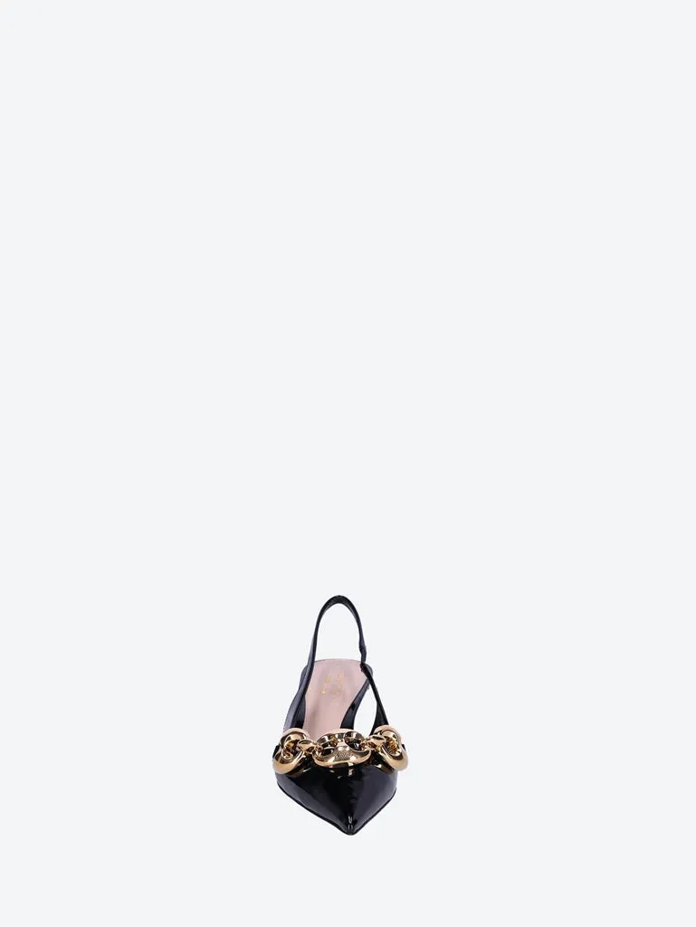 45 leather slingback