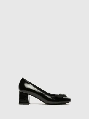 Black Block Heel Shoes