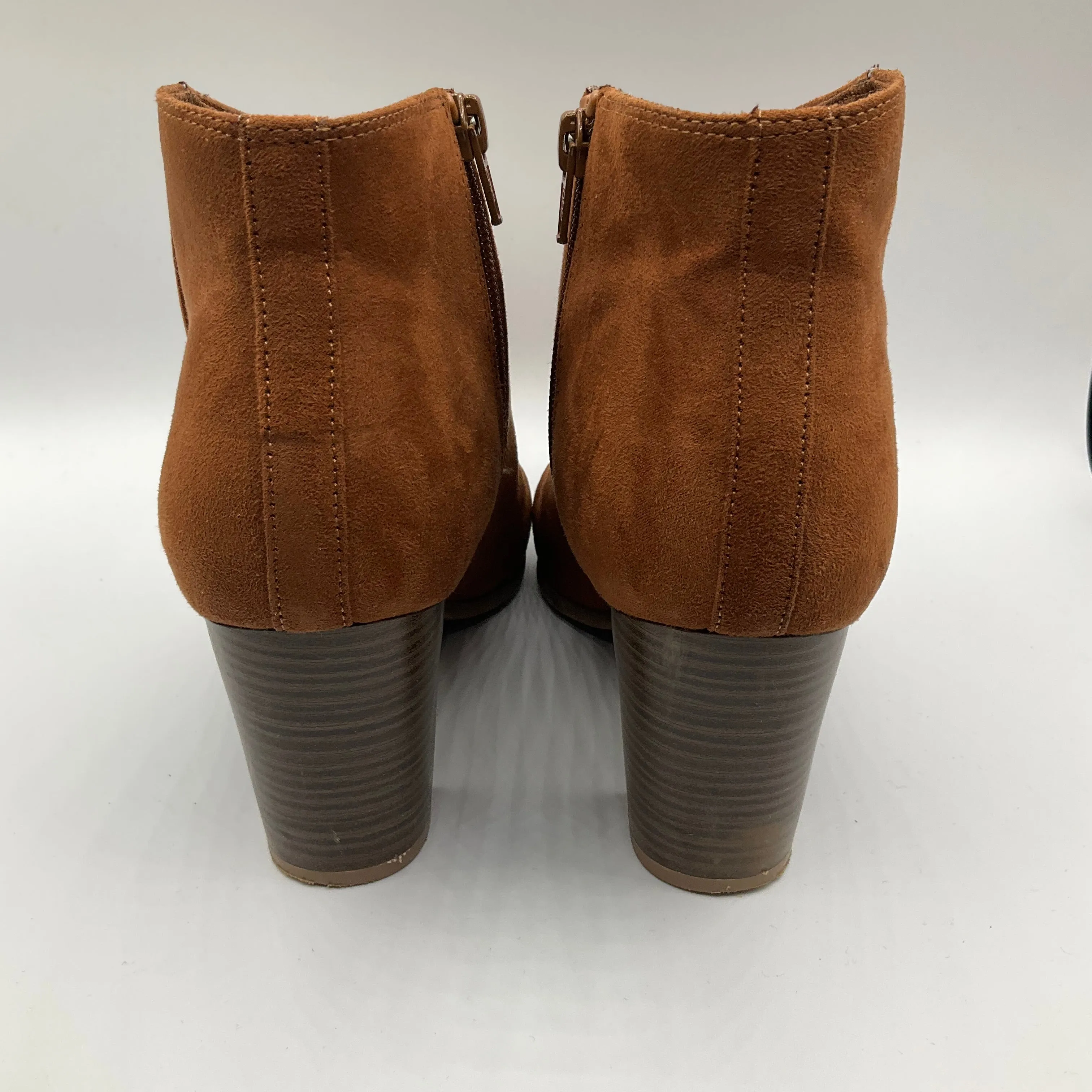 Boots Ankle Heels By Old Navy In Brown, Size: 9