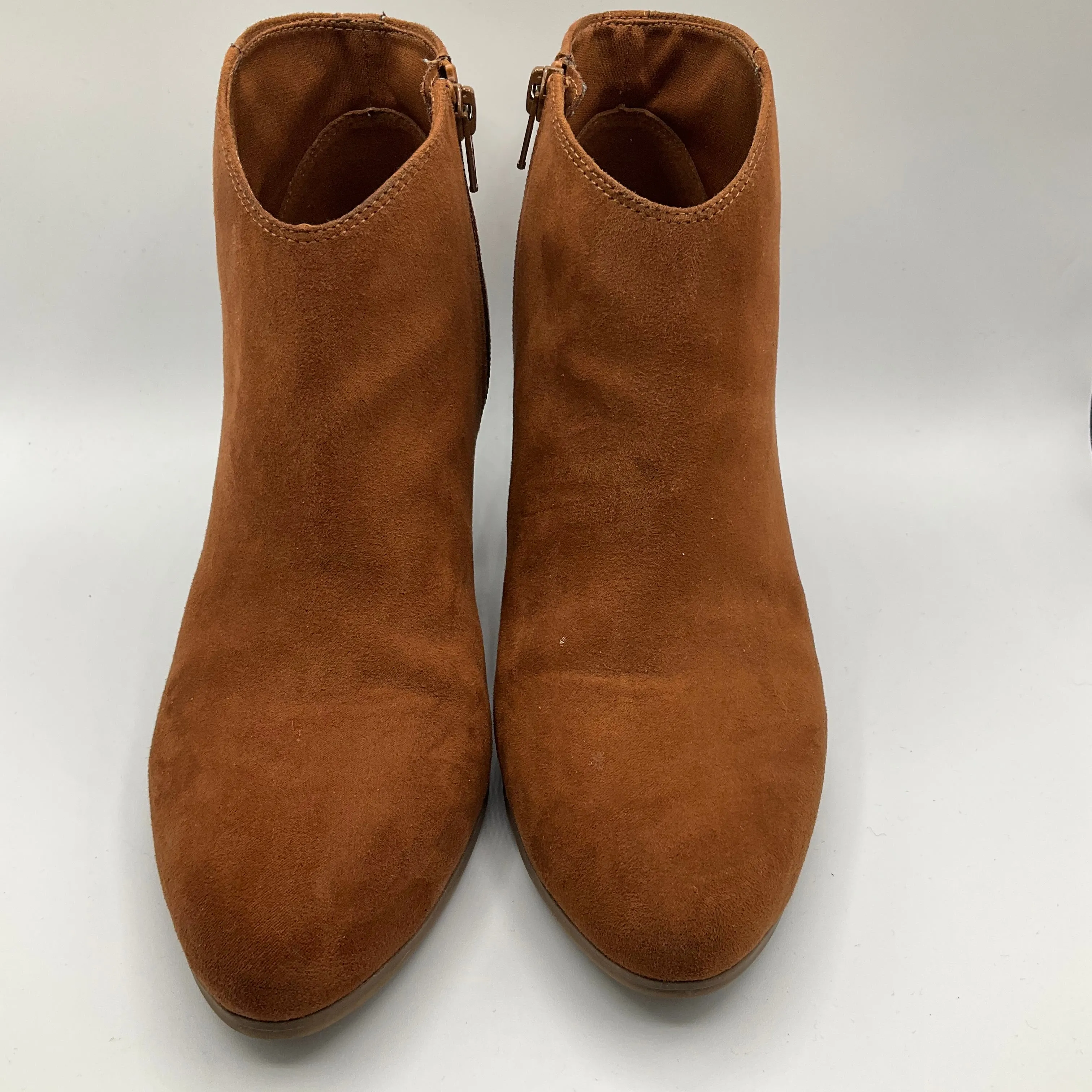 Boots Ankle Heels By Old Navy In Brown, Size: 9