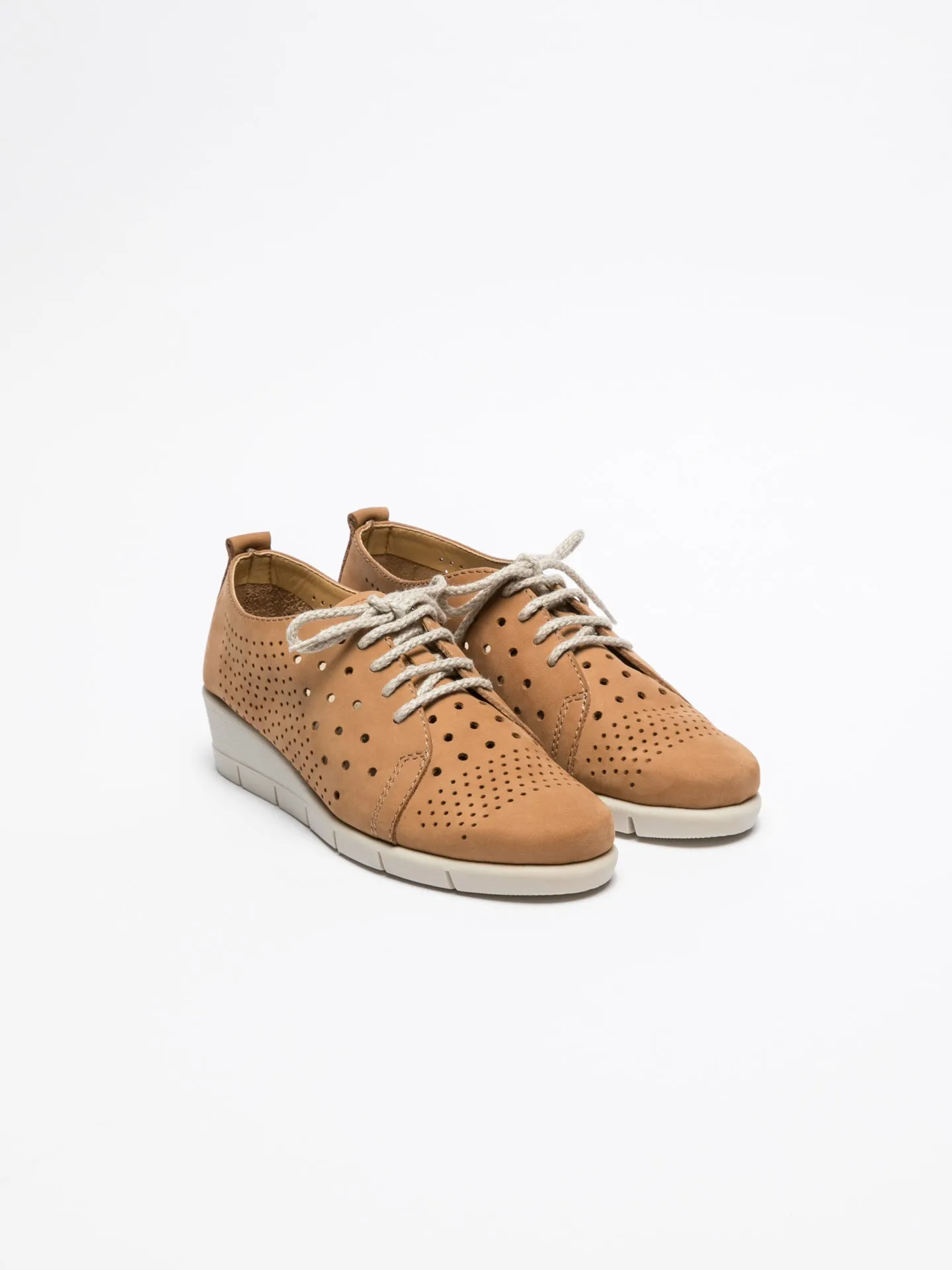 Brown Lace Fastening Shoes