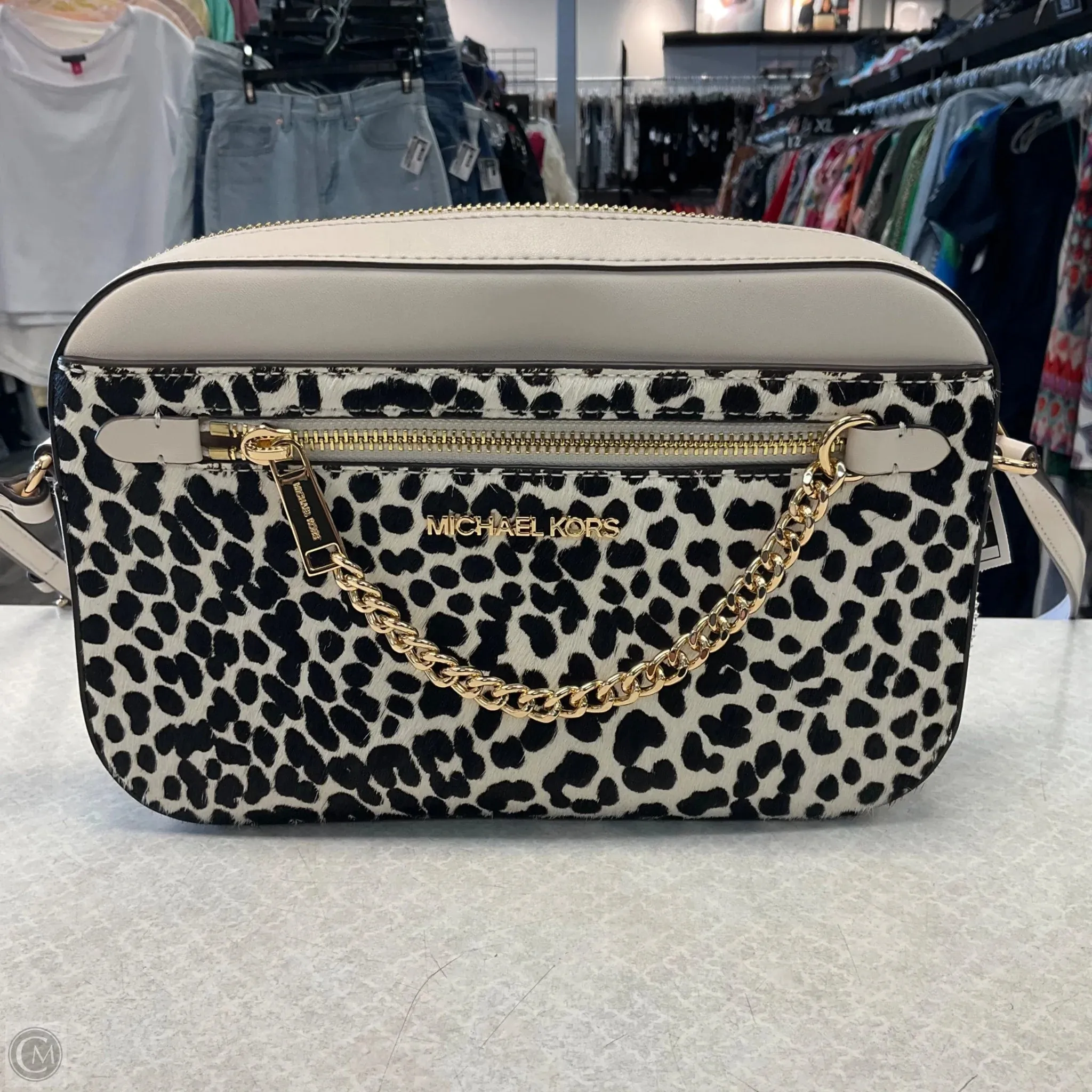 Crossbody Designer By Michael Kors, Size: Medium