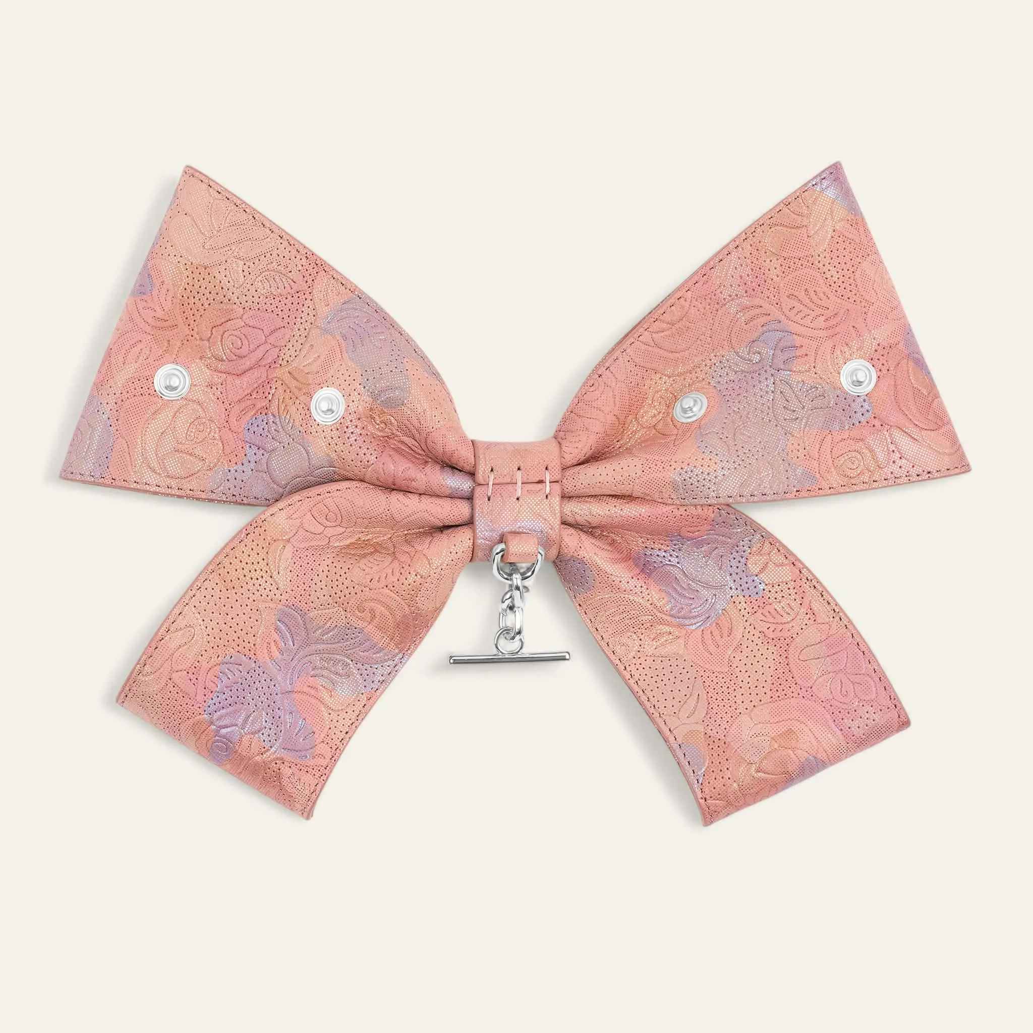 Deco Bow | Garden of Roses with Silver hardware