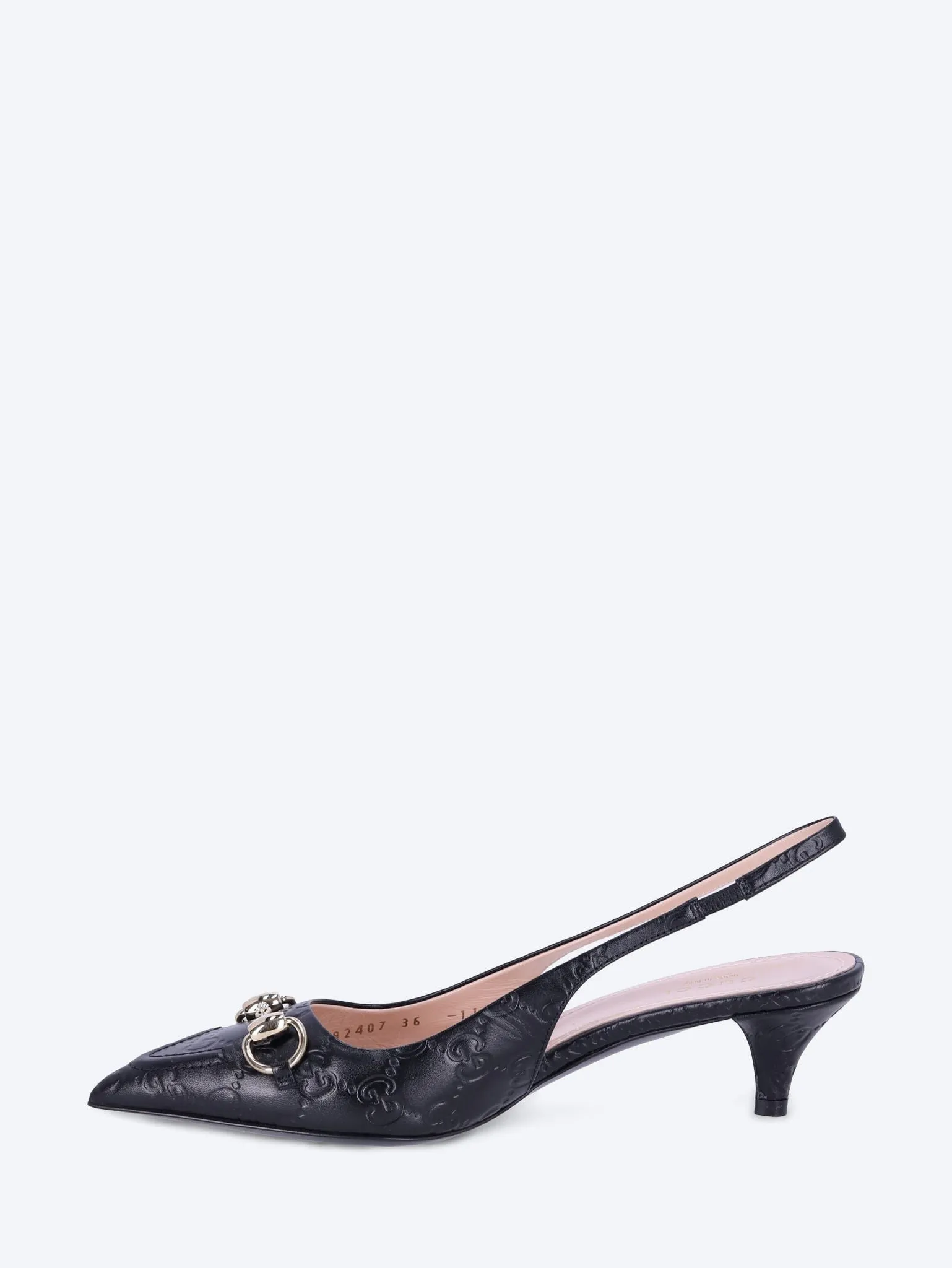 Horsebit slingback pump
