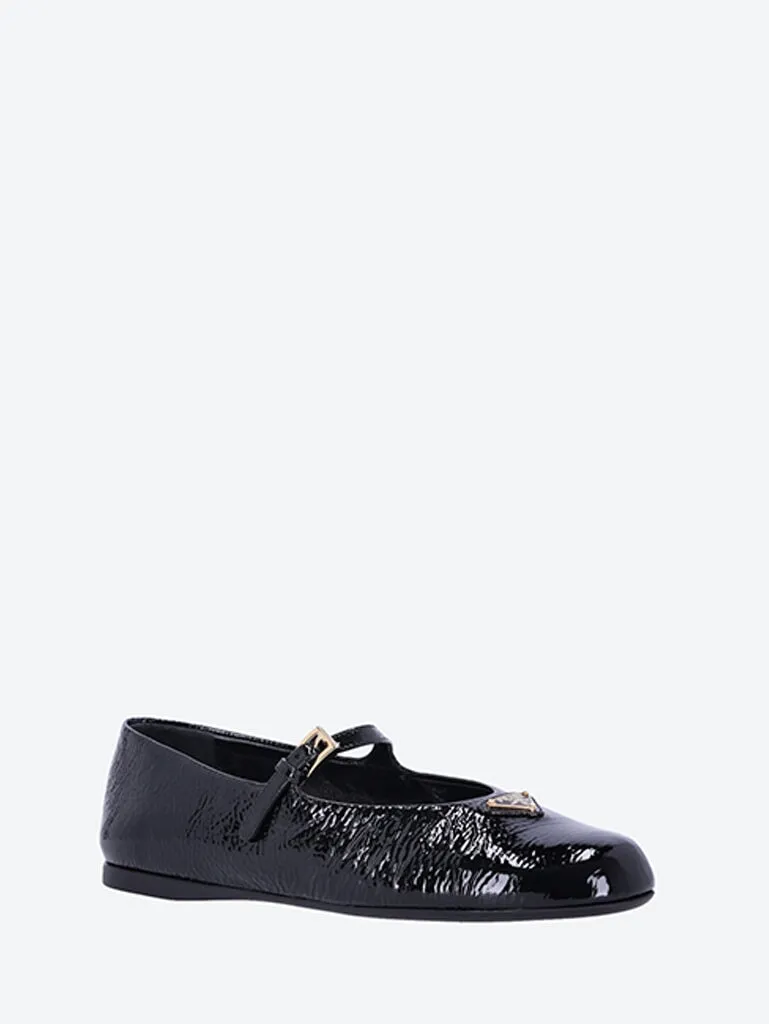 Leather ballerinas