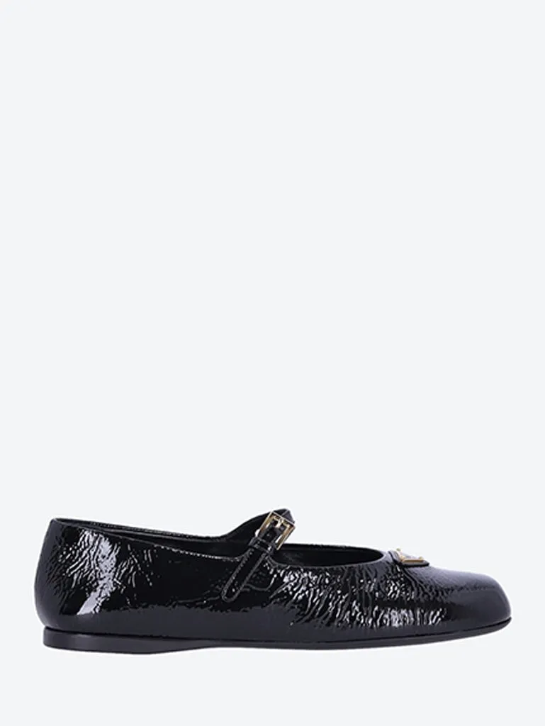Leather ballerinas