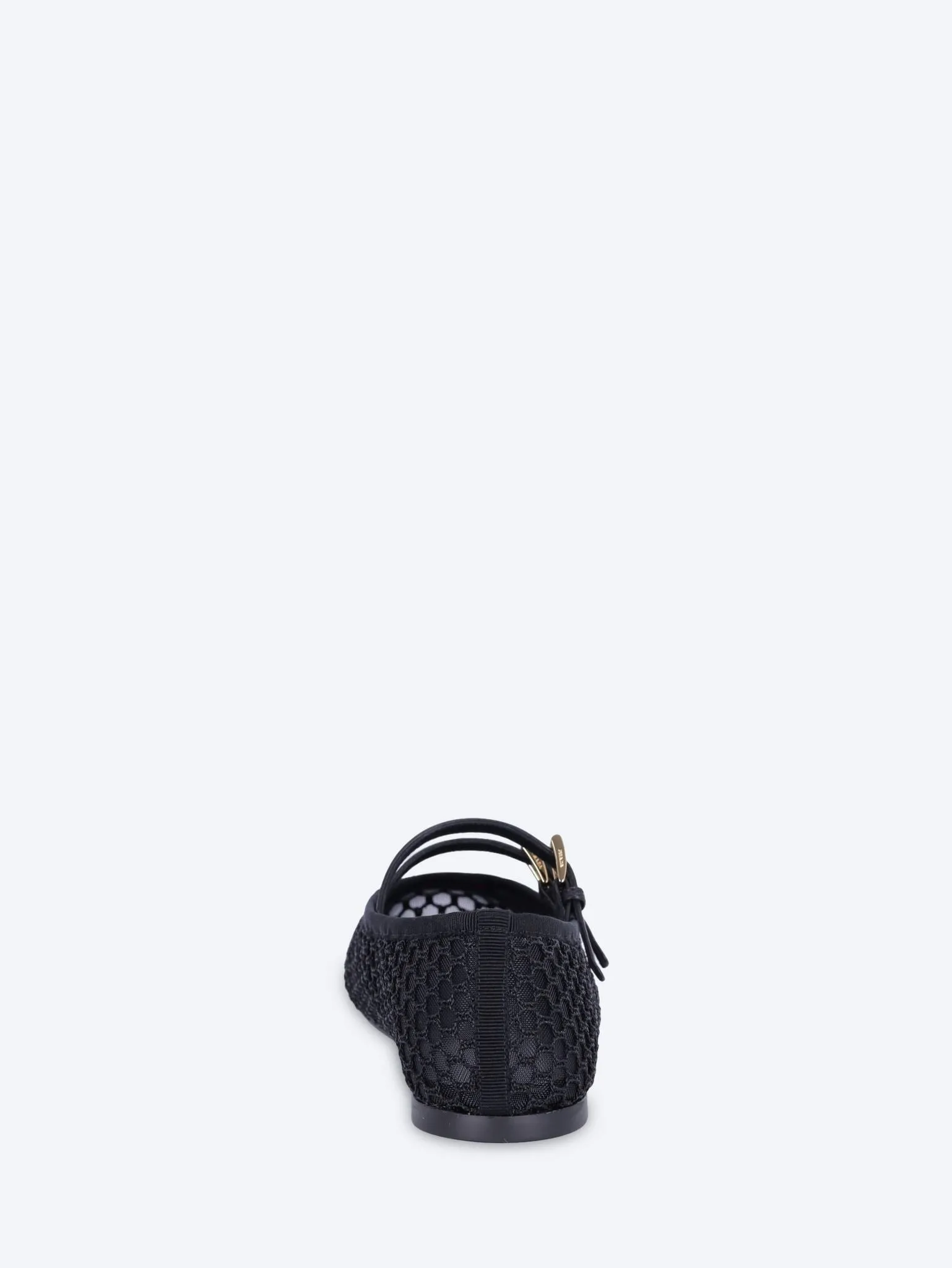 Mesh fabric ballerinas