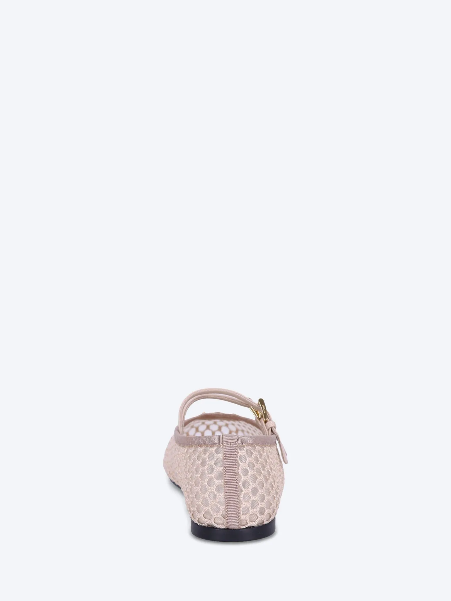 Mesh fabric ballerinas