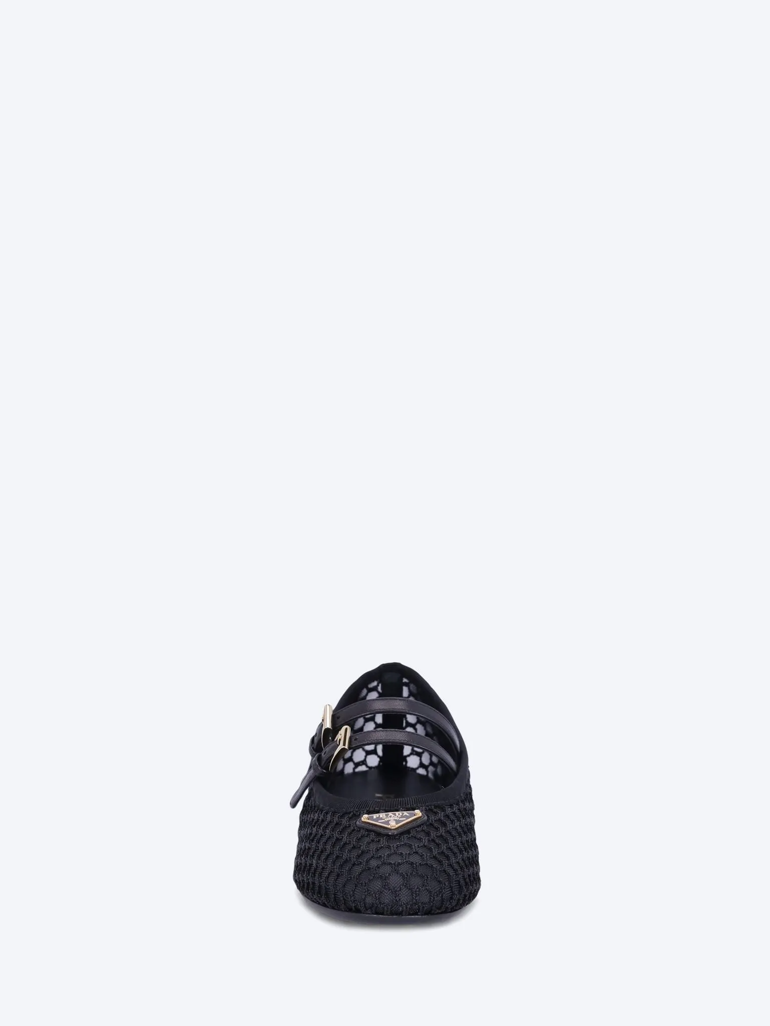 Mesh fabric ballerinas