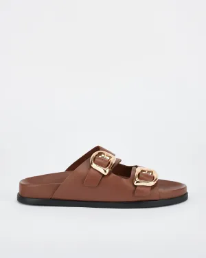 San Jose Footbed Cocoa/Gold SOL SANA