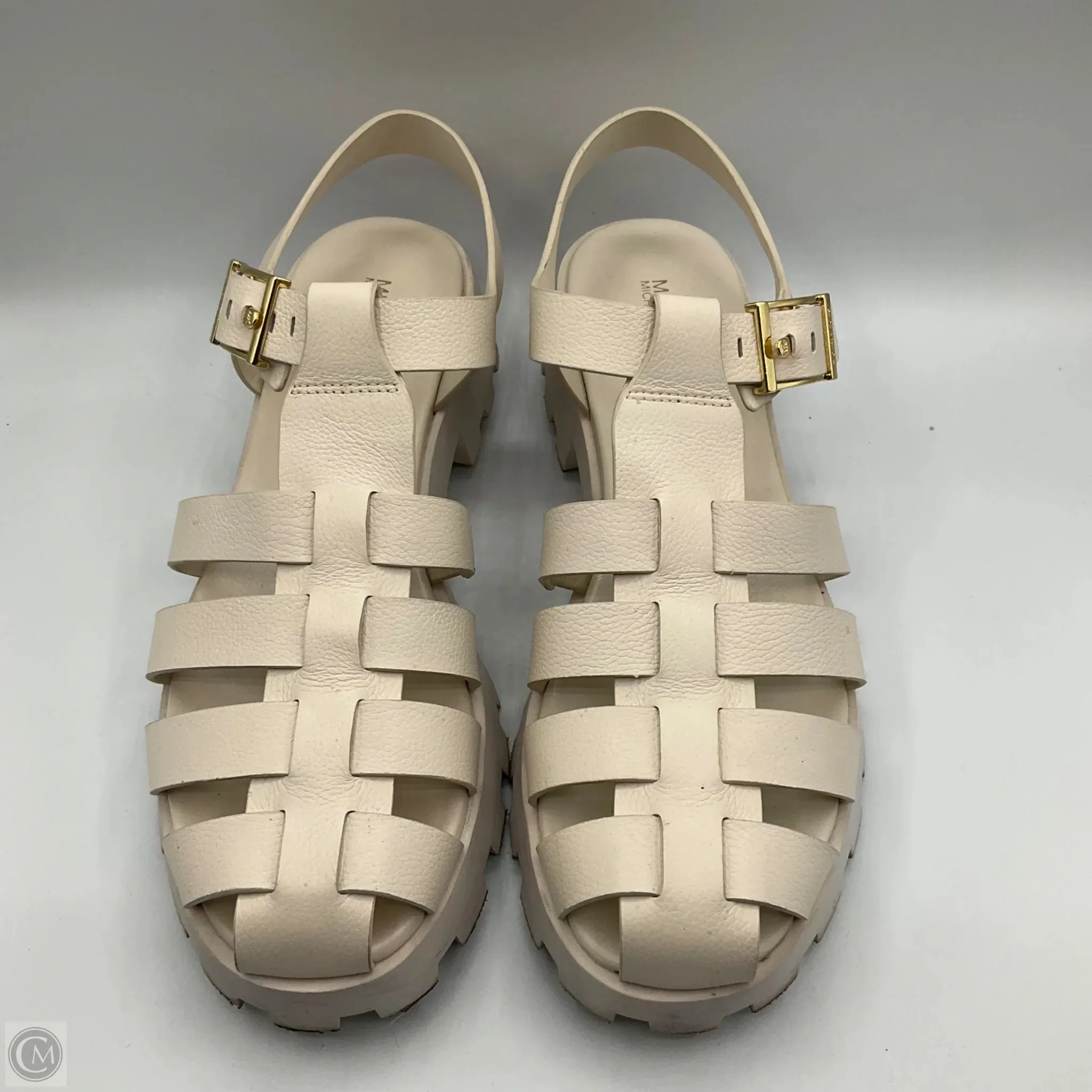Sandals Designer By Michael Kors In White, Size: 9.5