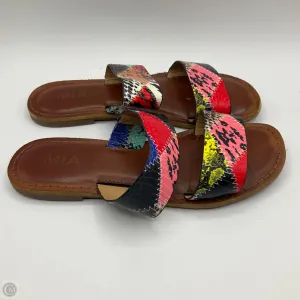 Sandals Flats By Mia In Multi-colored, Size: 7