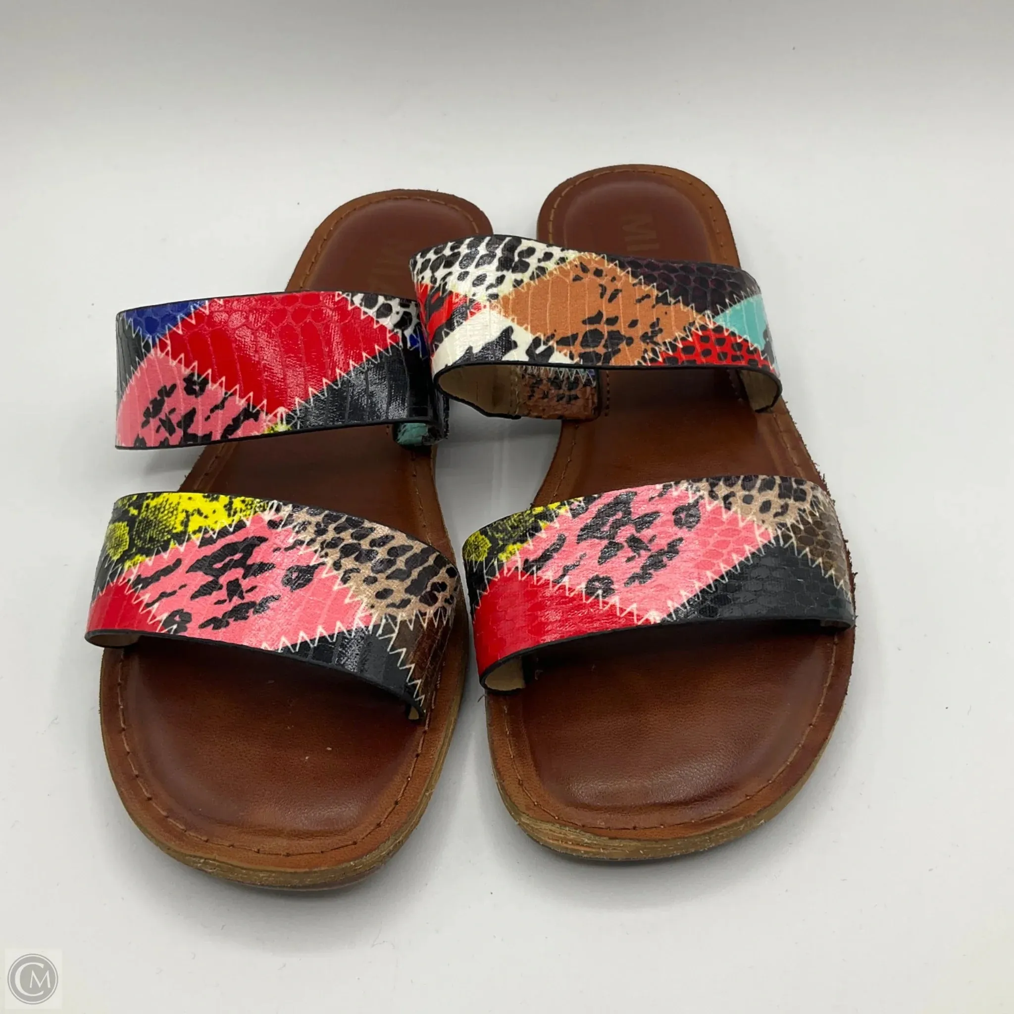 Sandals Flats By Mia In Multi-colored, Size: 7