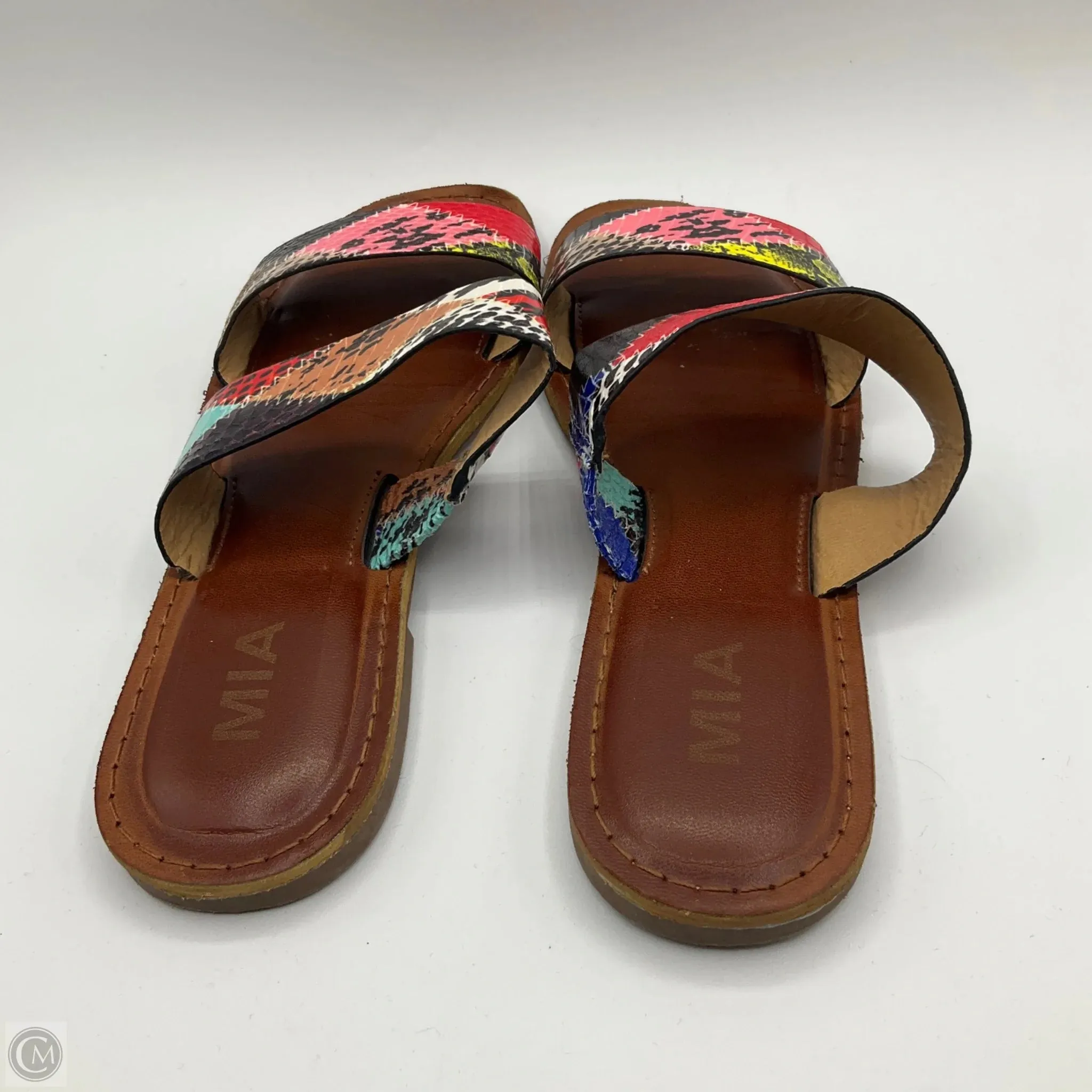 Sandals Flats By Mia In Multi-colored, Size: 7