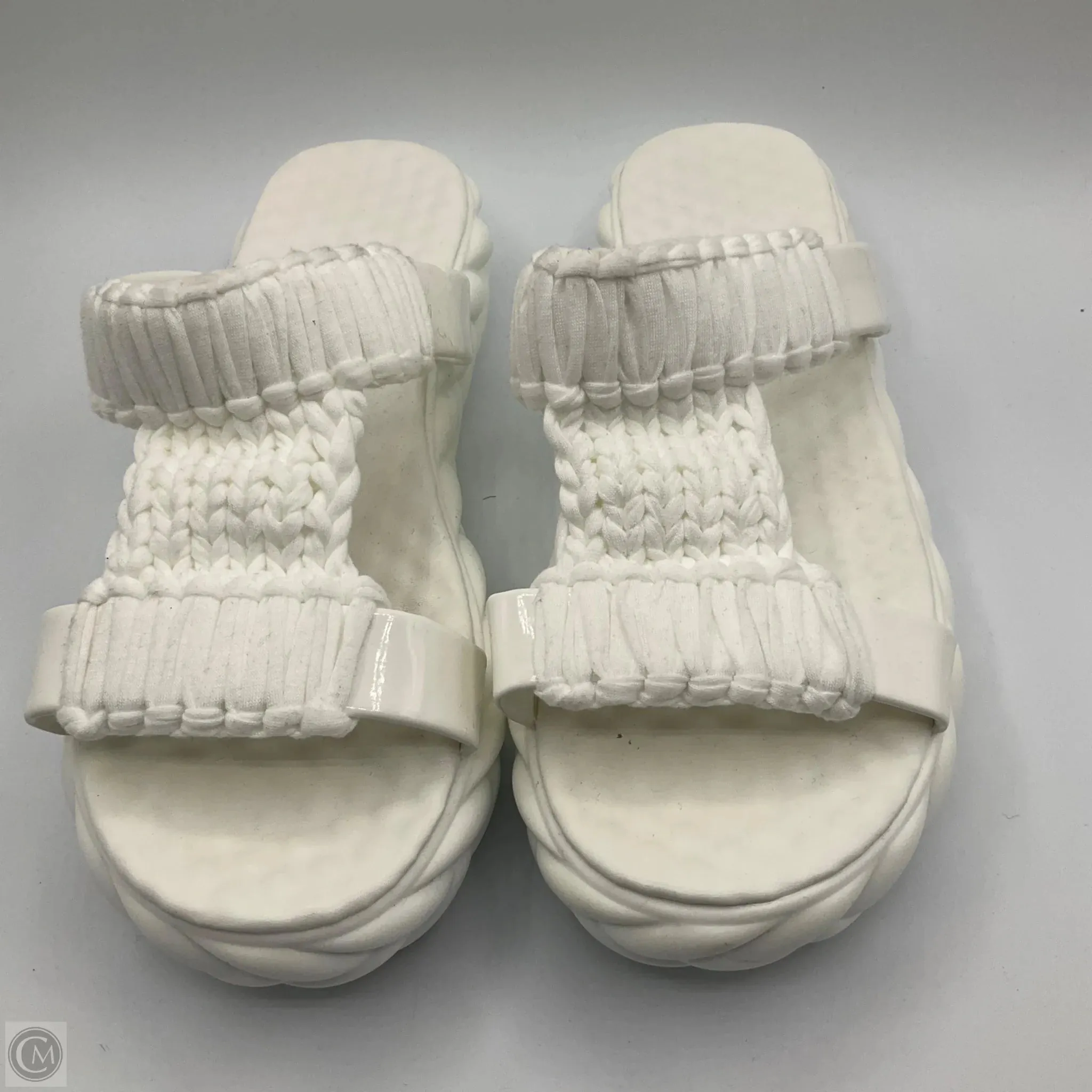 Sandals Flip Flops By Clothes Mentor In White, Size: 10