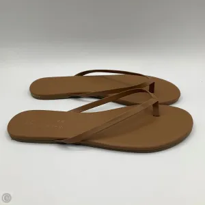 Sandals Flip Flops By Lc Lauren Conrad In Brown, Size: 8