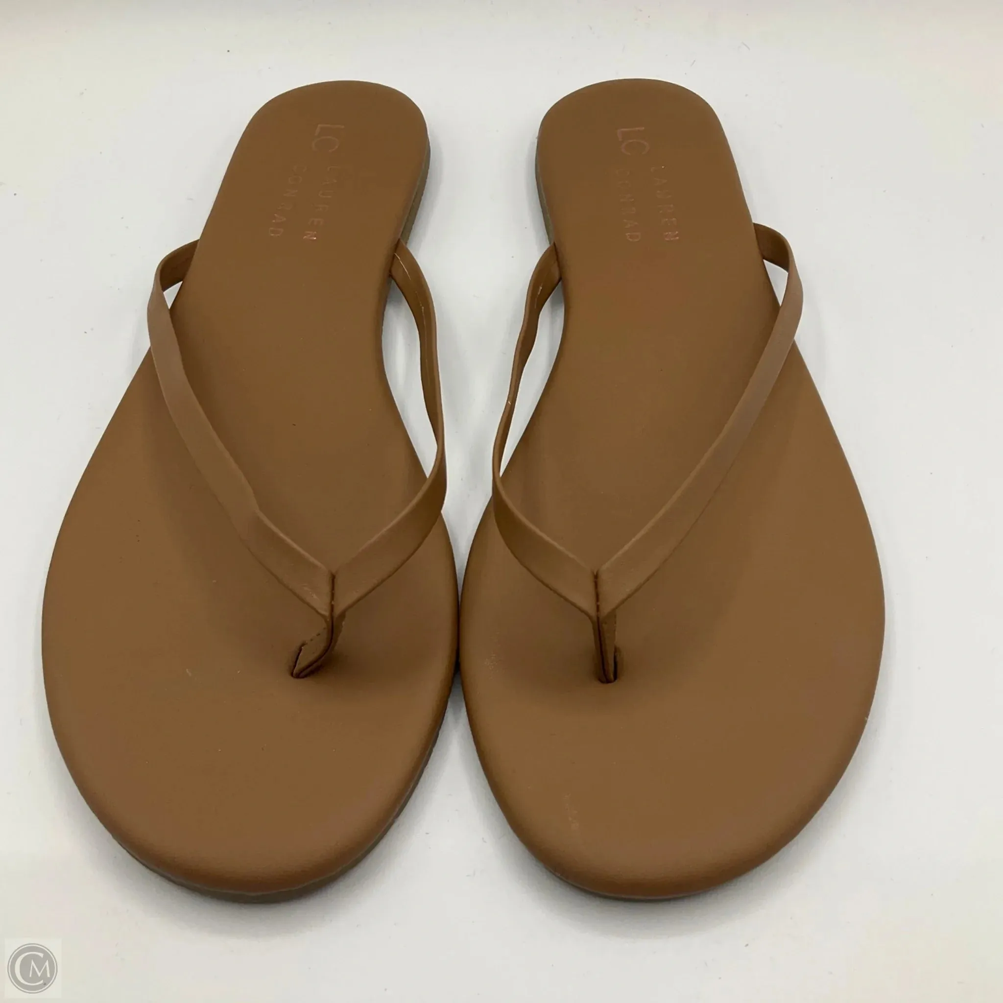 Sandals Flip Flops By Lc Lauren Conrad In Brown, Size: 8