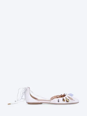Sea treasures leather  ballerinas