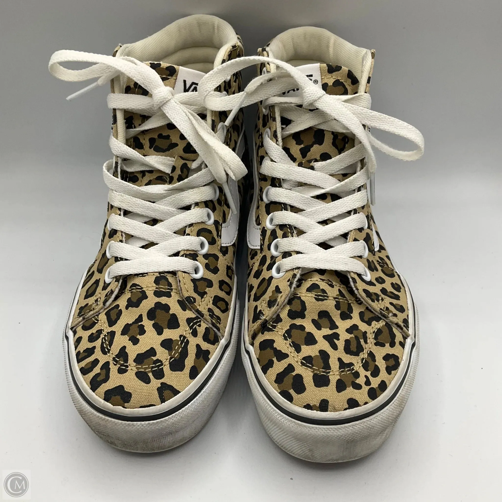 Shoes Flats By Vans In Animal Print, Size: 7.5