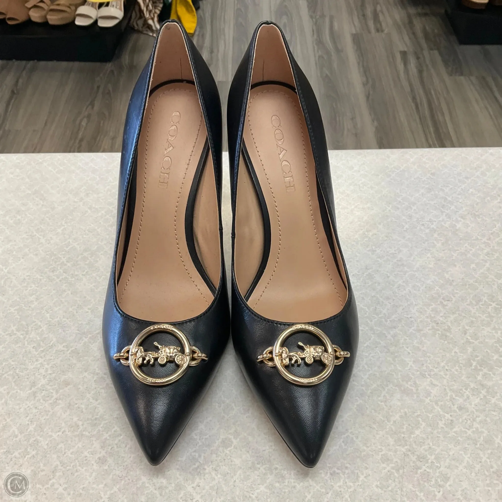 Shoes Heels Stiletto By Coach In Black, Size: 7