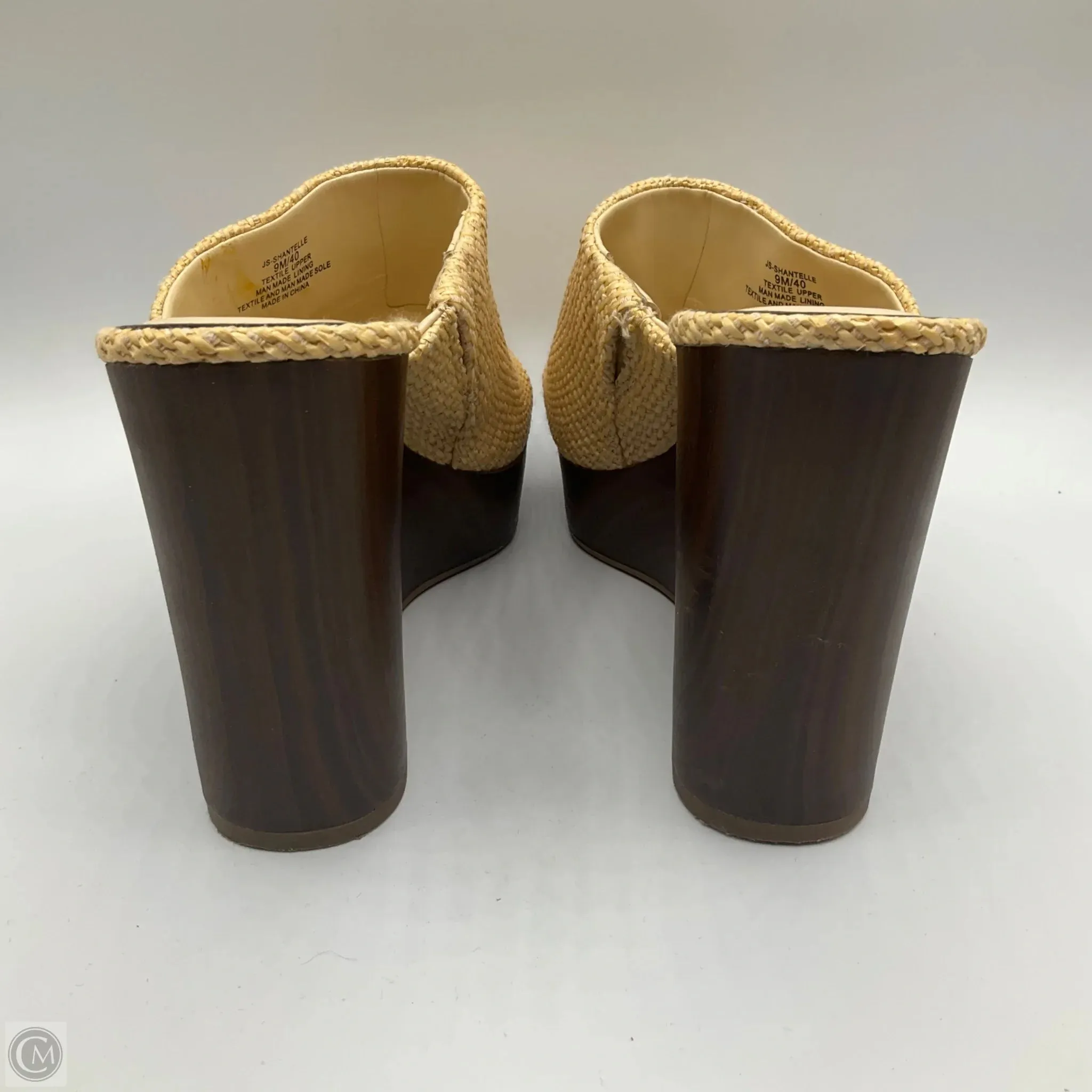 Shoes Heels Wedge By Jessica Simpson In Tan, Size: 9
