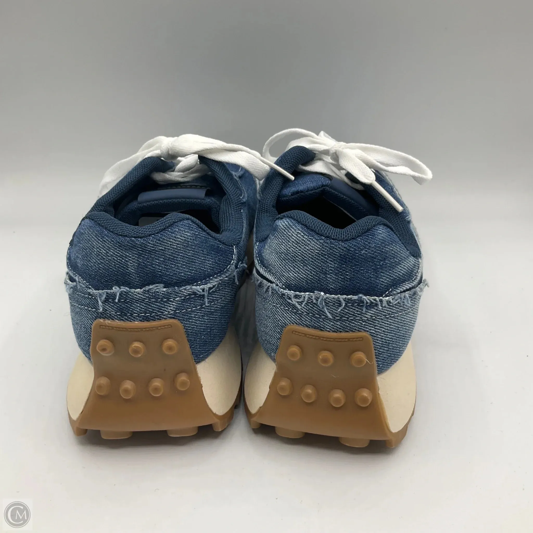 Shoes Sneakers By Fashion Nova In Blue Denim, Size: 8