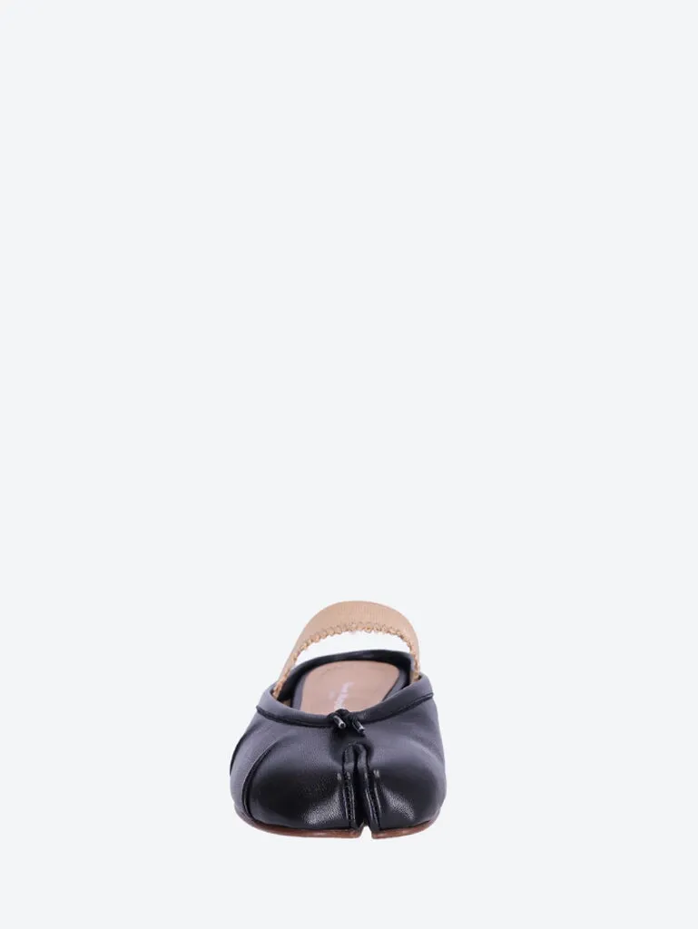 Tabi elastic band ballerinas