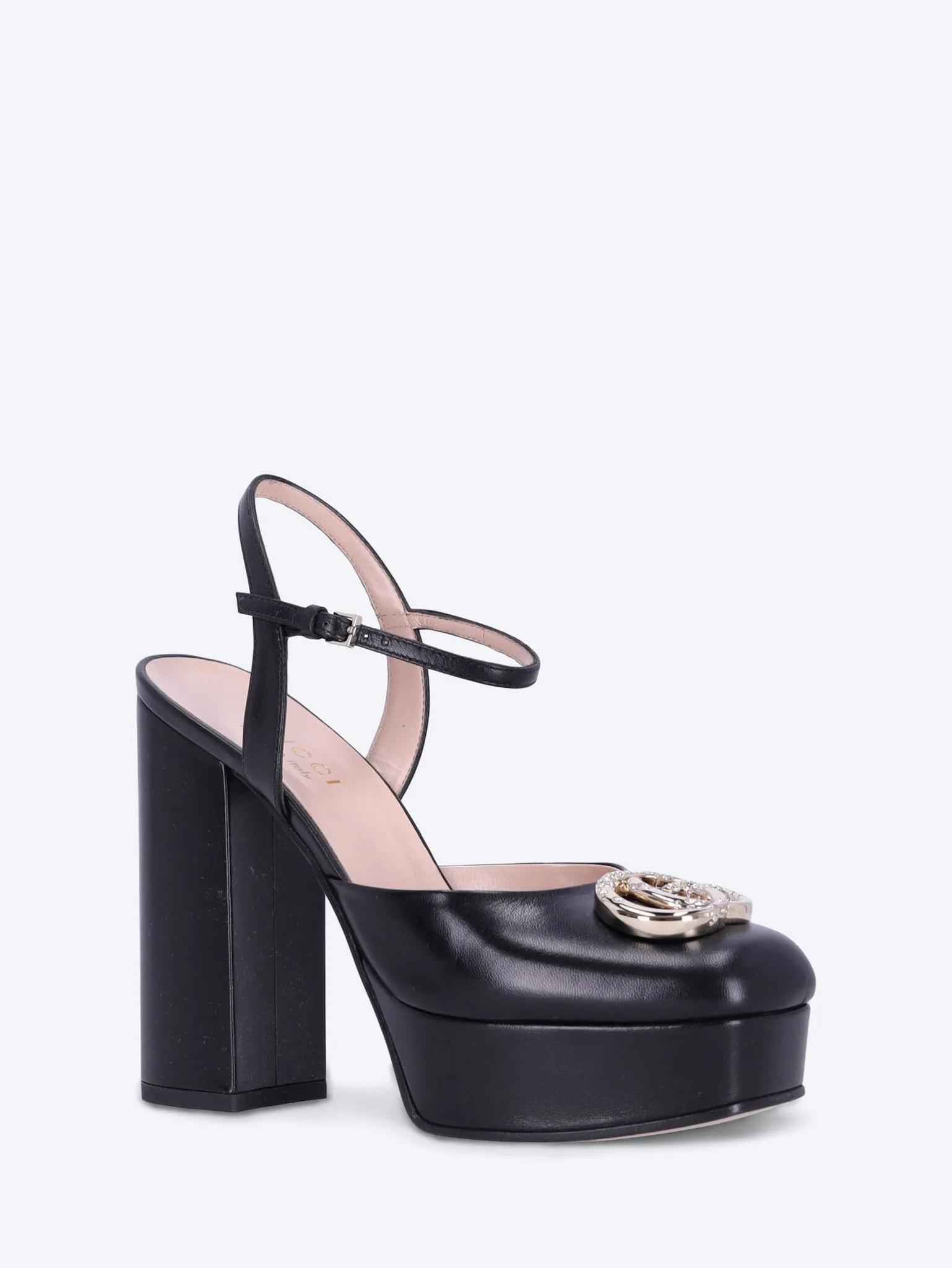 Women's platform pump with double g